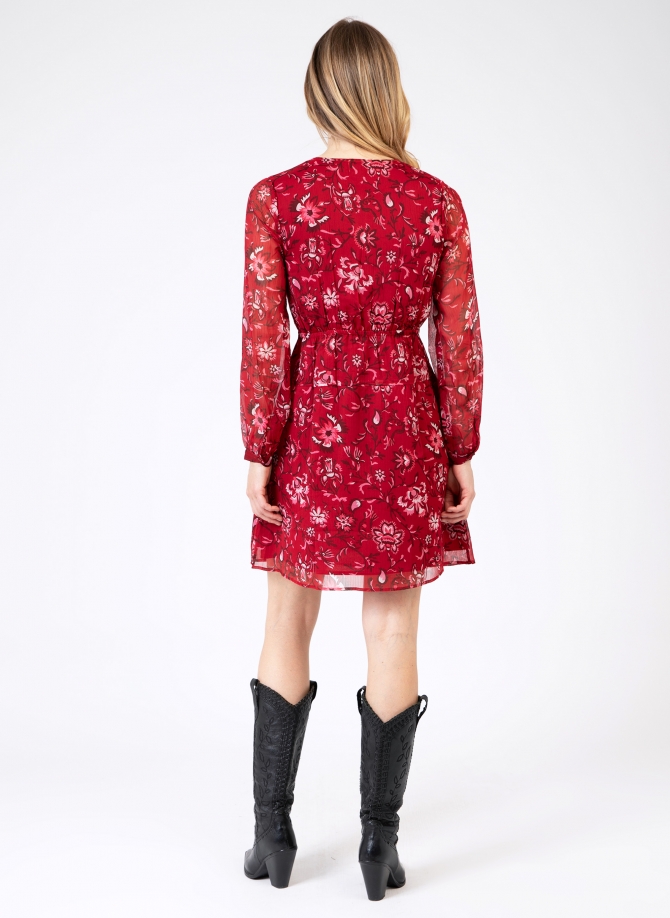 OBORA printed, fitted short dress  - 9