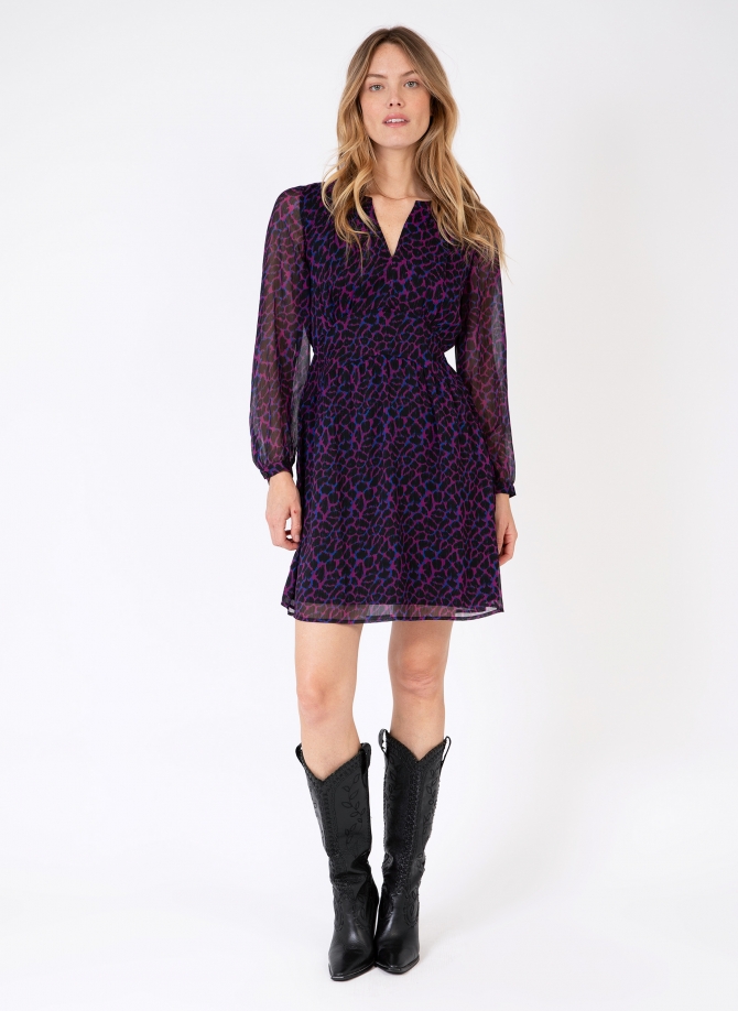 OBORA printed, fitted short dress