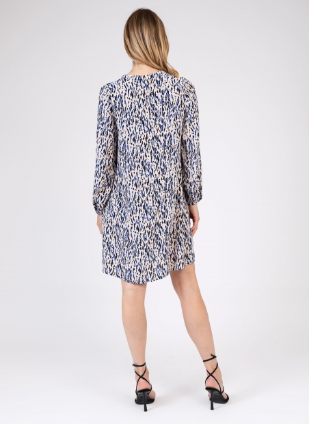 MIFANIE loose-fitting printed short dress  - 4