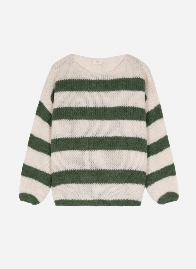 Loose-fitting striped knit sweater LABONITE  - 2