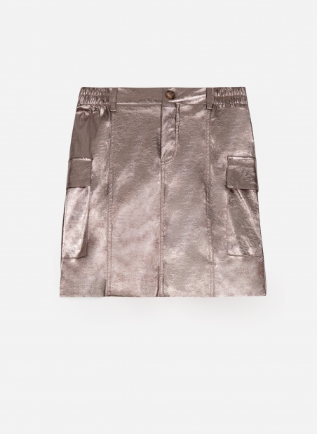 JOURNY short imitation leather skirt  - 1