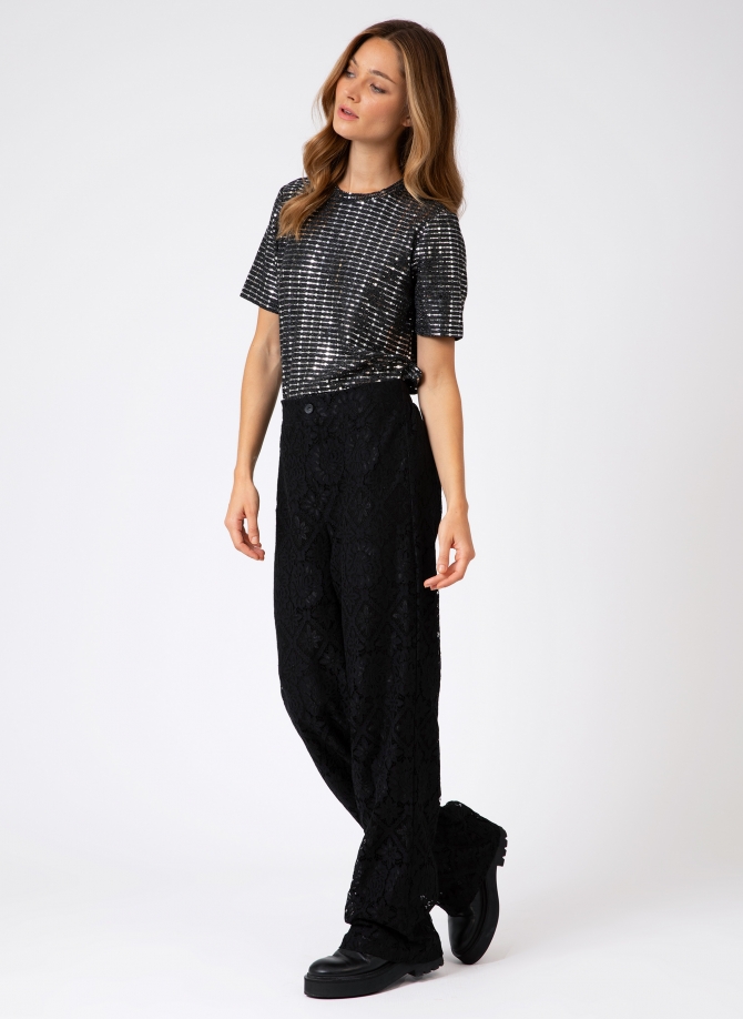 PHILIPO straight lace pants  - 4