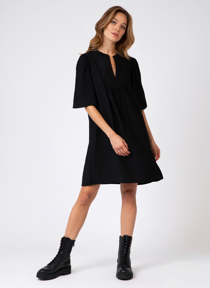 MIFANITA short, loose-fitting, plain dress  - 8