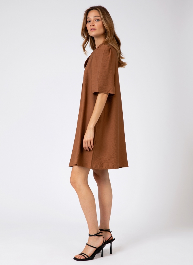 MIFANITA short, loose-fitting, plain dress  - 3