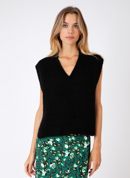 LEATRICE sleeveless knit sweater  - 7