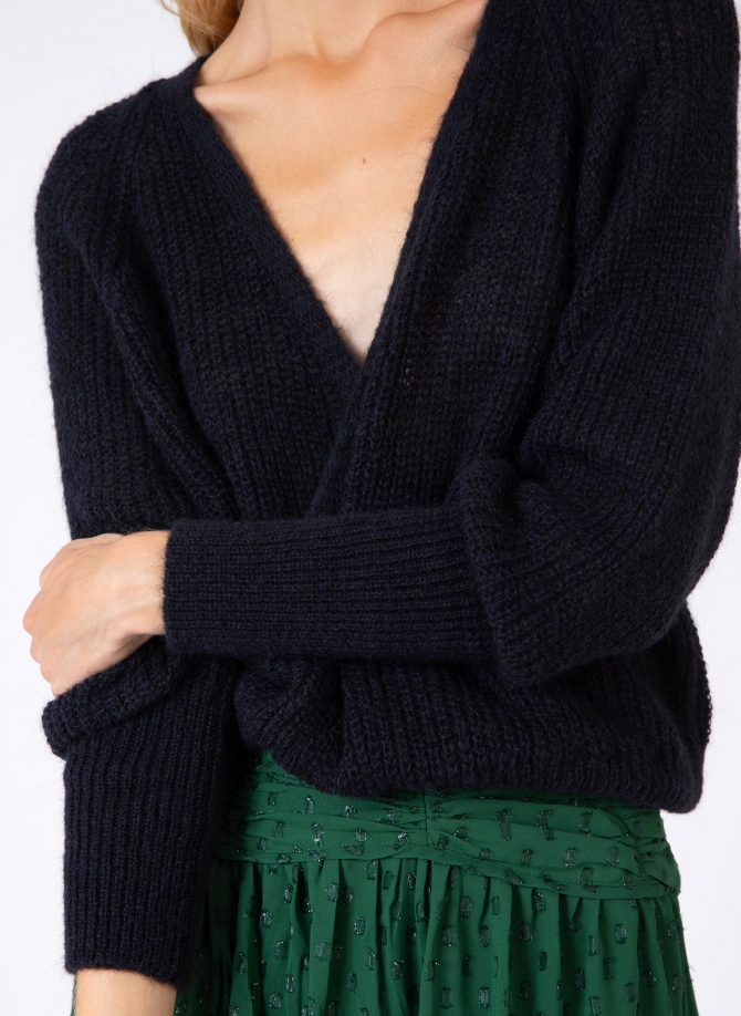 LAUDY knitted wrap sweater  - 18
