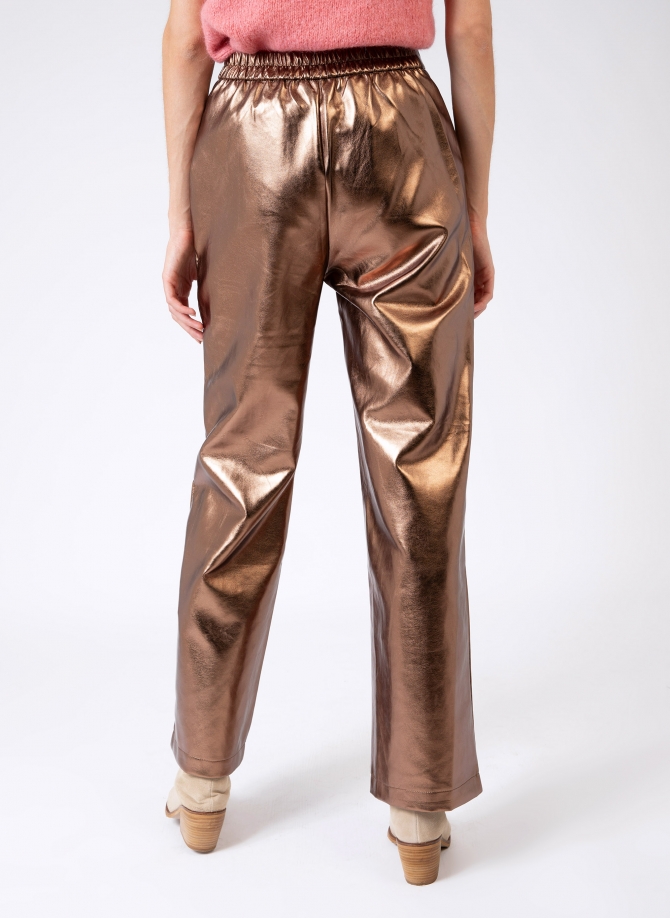 PITTY straight-leg pants in imitation leather  - 9