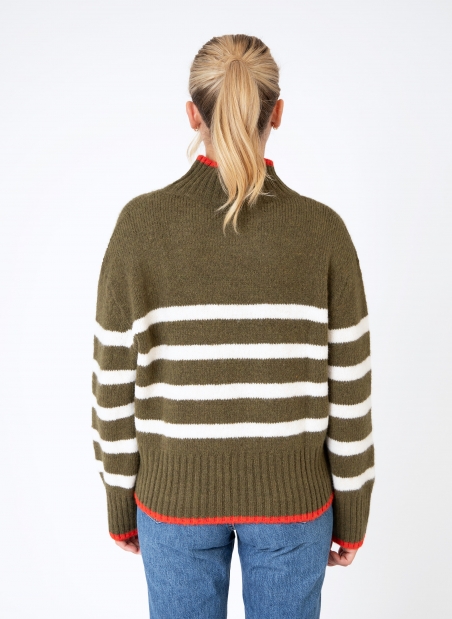 LEROLI cocooning knit striped sweater  - 4