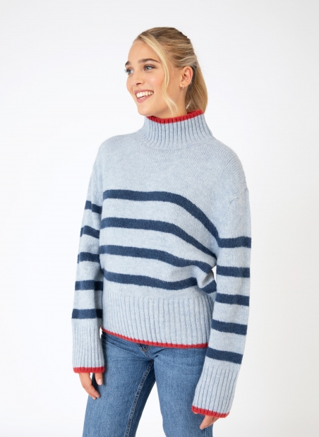 LEROLI cocooning knit striped sweater  - 8