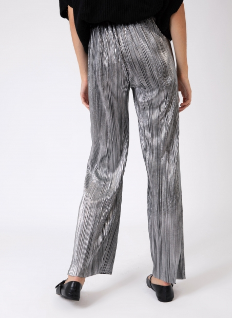 PHARELY iridescent pleated pants  - 5