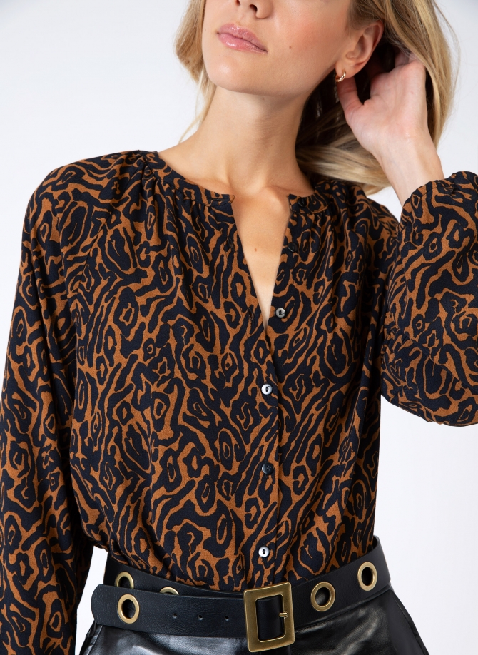 KASSELI loose-fitting printed blouse  - 12