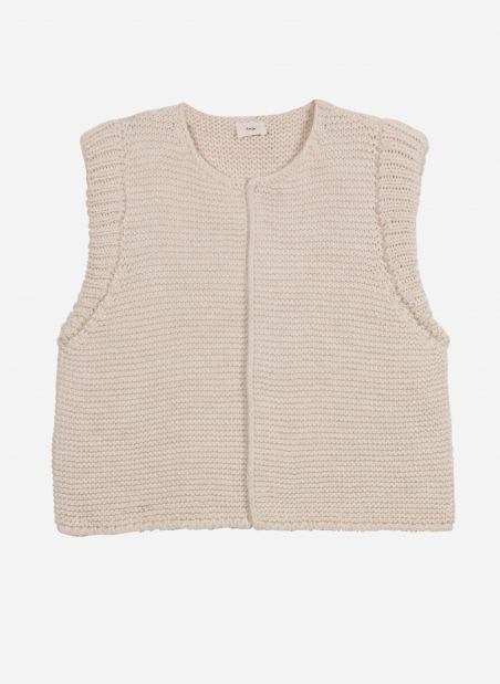 LEGRINGOU sleeveless knitted cardigan  - 2