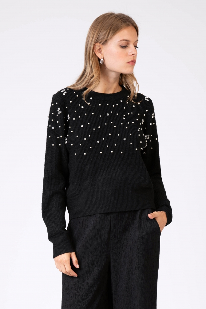 NOELIA knitted embroidered sweater  - 5