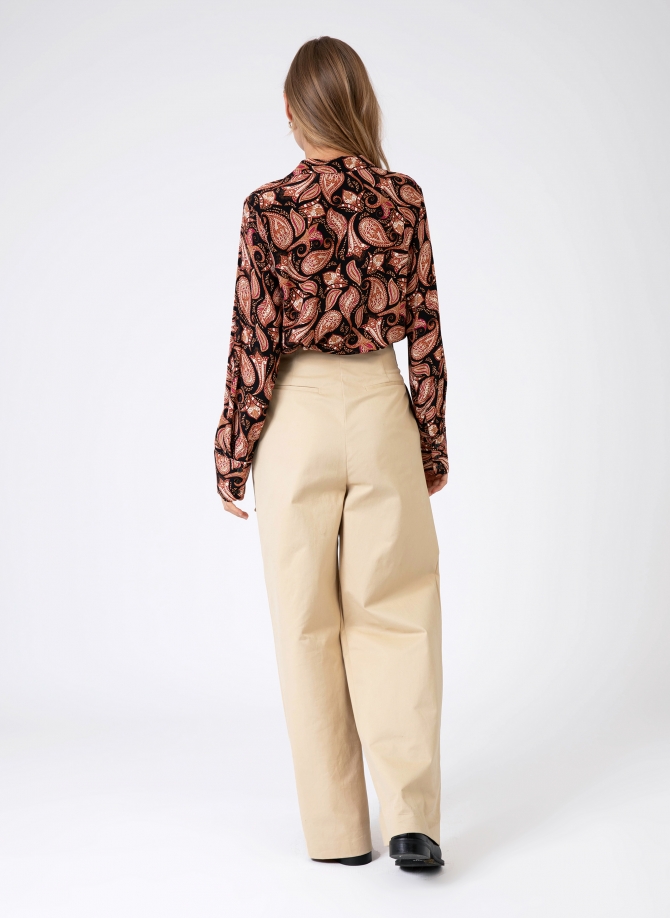 KATISSA long-sleeved printed blouse  - 4