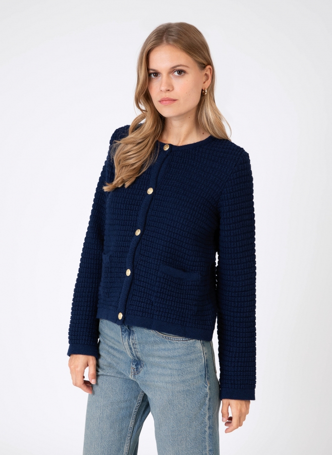 Cardigan couture revisité en maille VENI  - 11