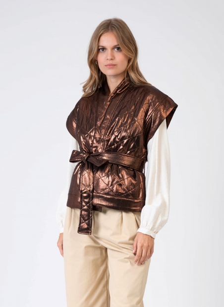 HOMA sleeveless padded jacket  - 7