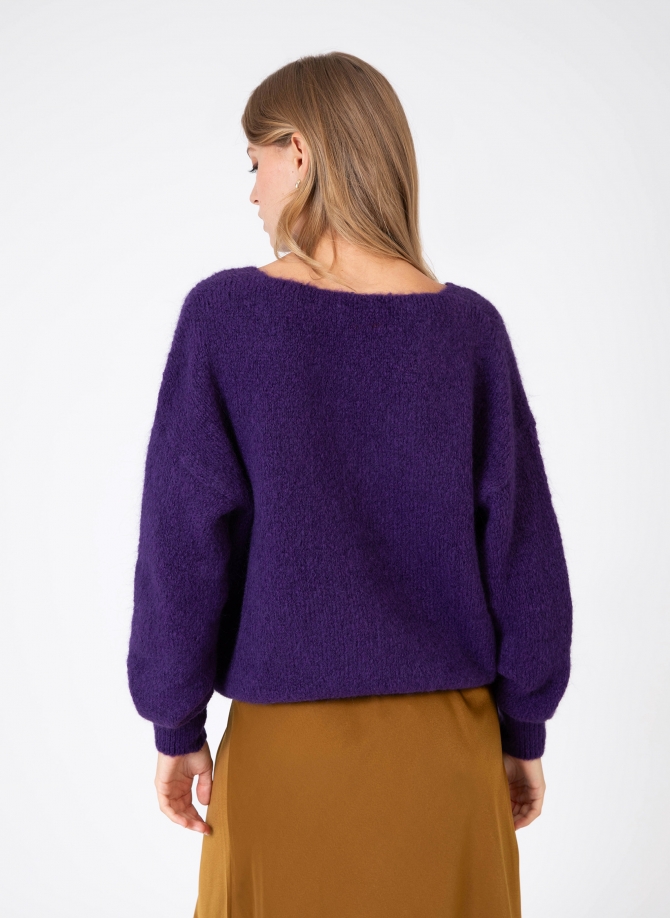 Loose-fitting knitted sweater LEBOUM  - 14