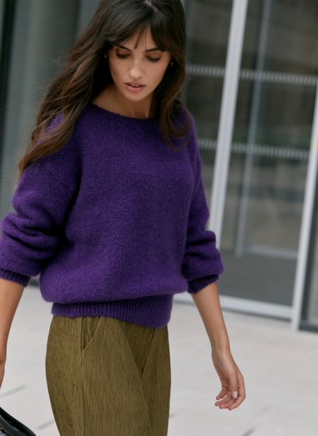 Loose-fitting knitted sweater LEBOUM  - 11