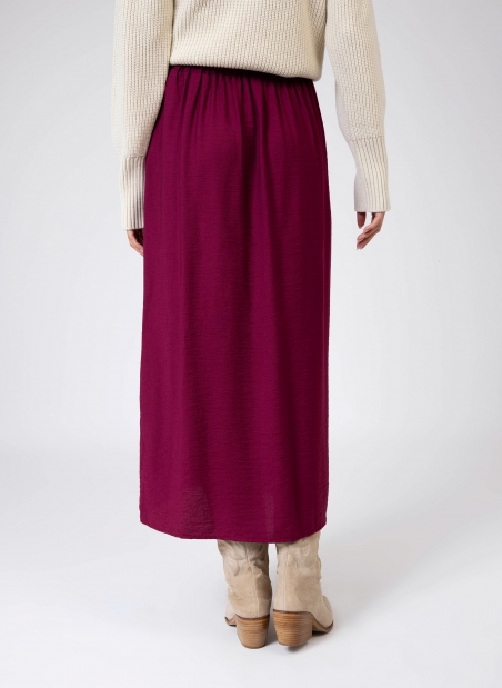 Plain long slit skirt GINNOLA  - 5