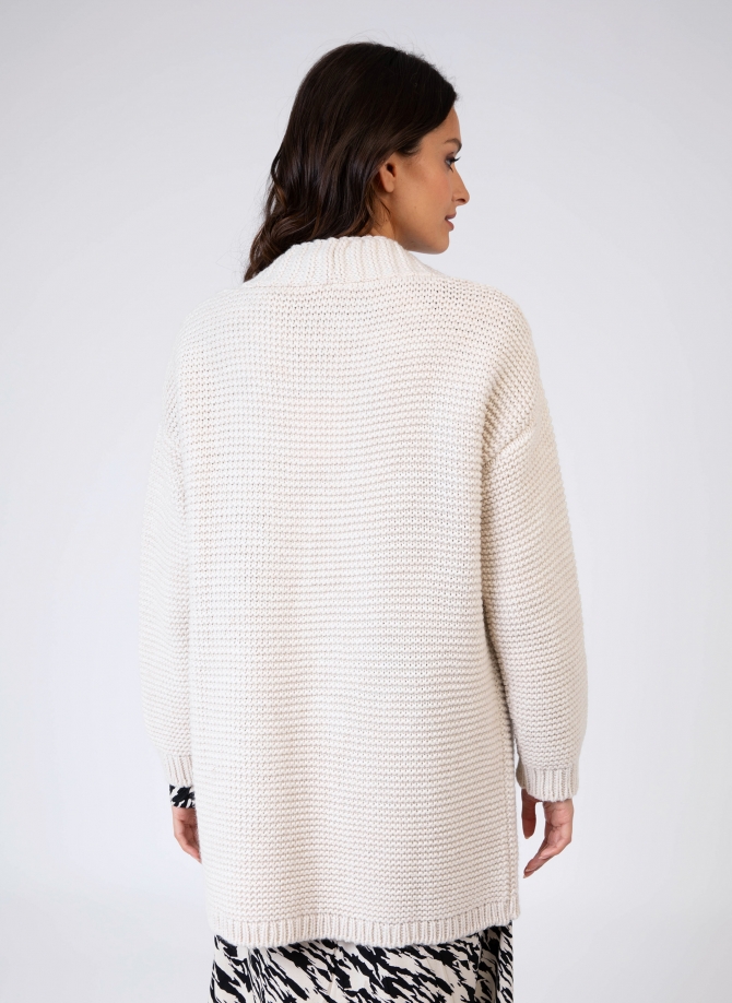 Long-sleeved knitted cardigan LEPACIFIC  - 5