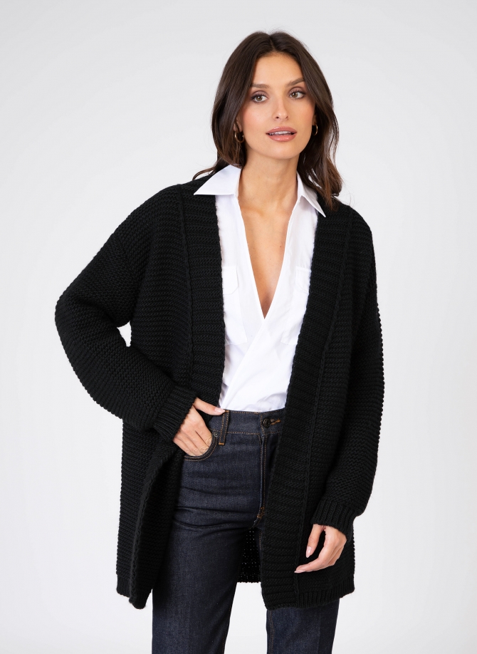 Long-sleeved knitted cardigan LEPACIFIC  - 7