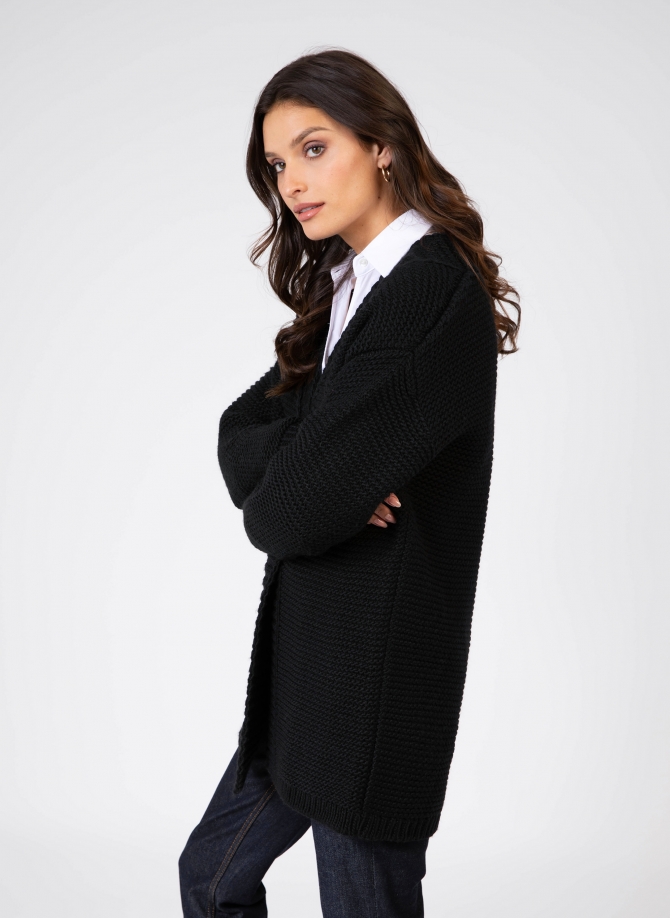 Long-sleeved knitted cardigan LEPACIFIC  - 10