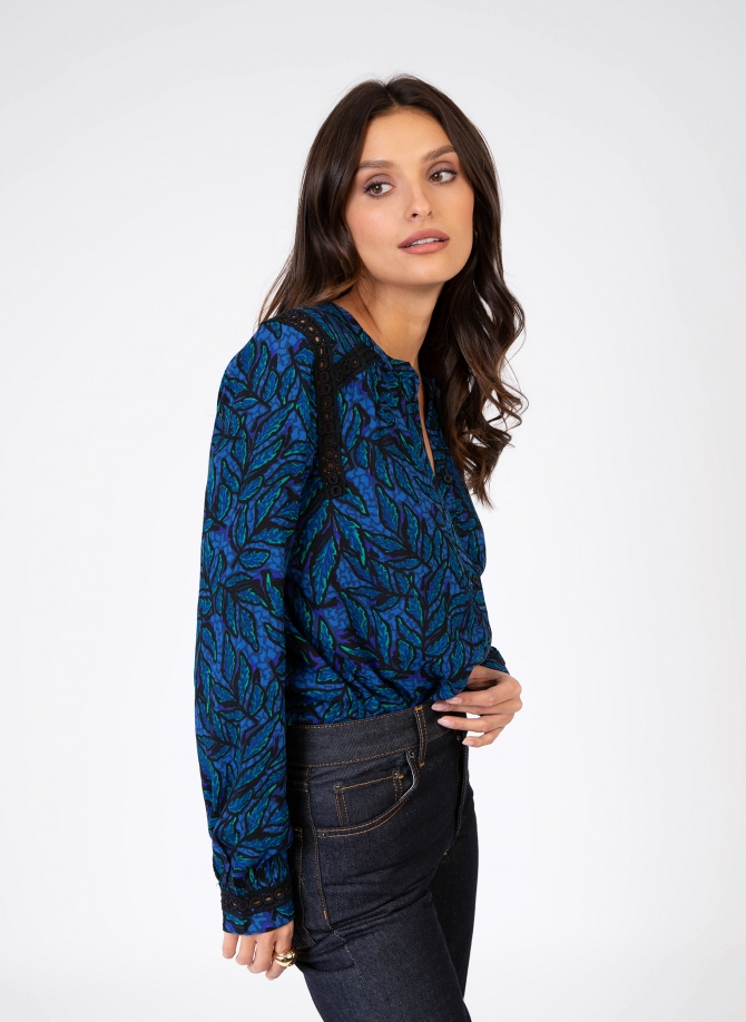 SAMPIO loose-fitting, printed and embroidered shirt  - 10