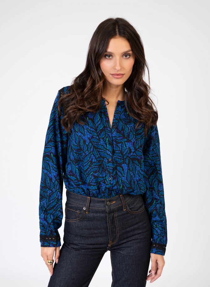 SAMPIO loose-fitting, printed and embroidered shirt  - 7