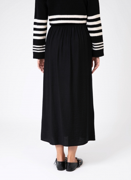 Plain long slit skirt GINNOLA  - 12