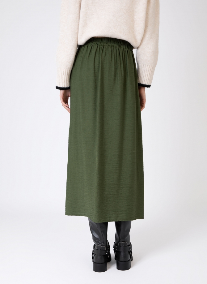 Plain long slit skirt GINNOLA  - 17