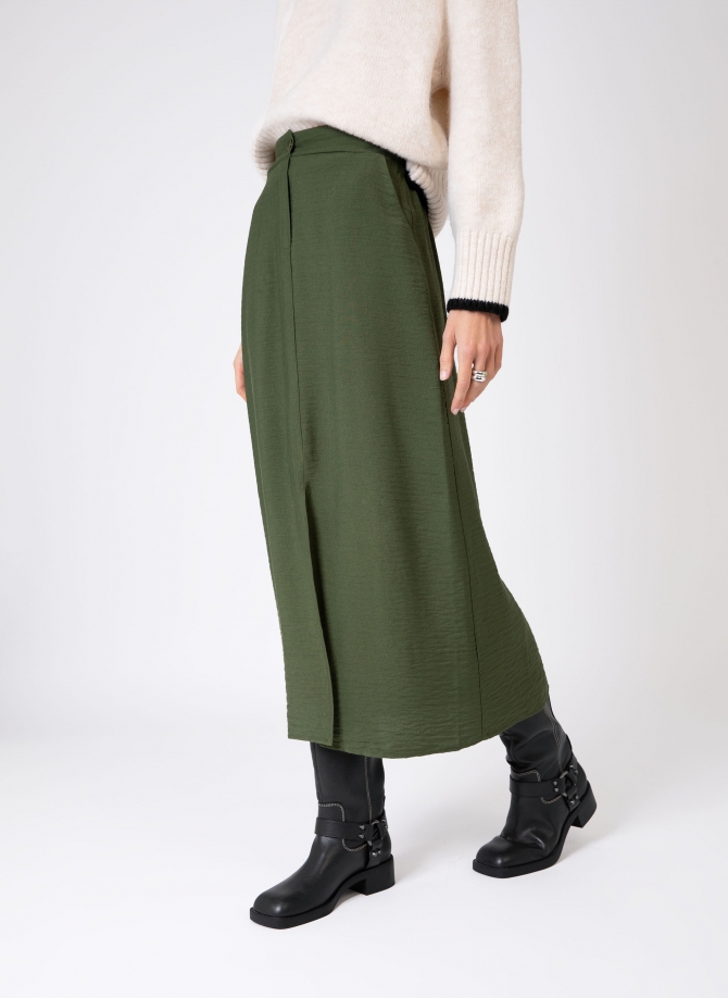 Plain long slit skirt GINNOLA  - 16