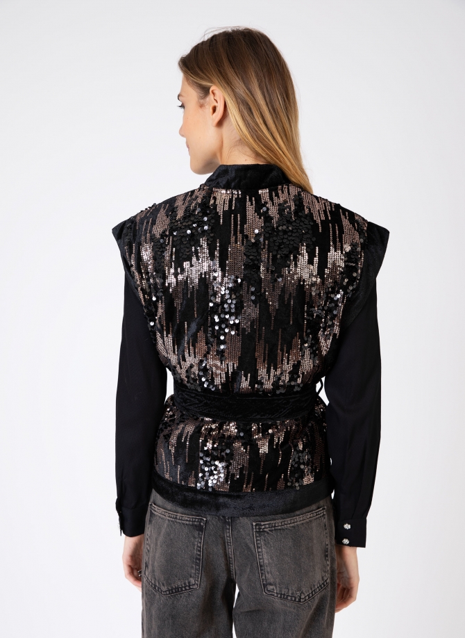 Embroidered sequin jacket HOMI  - 6