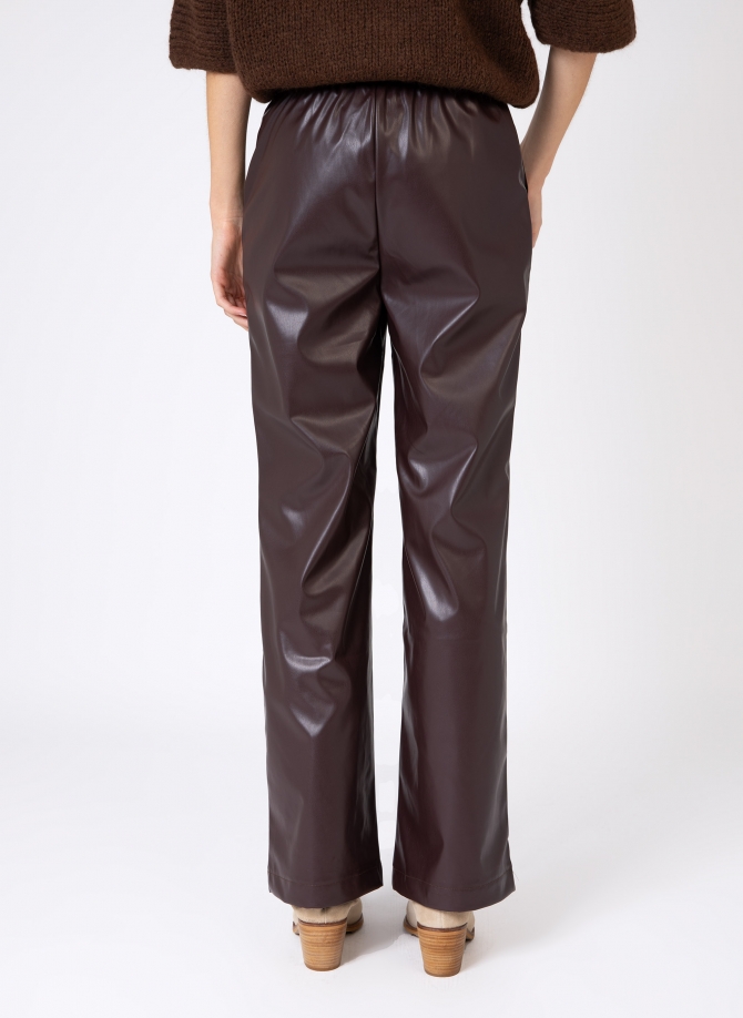 PITTY straight-leg pants in imitation leather  - 20