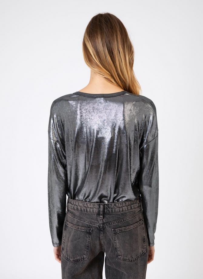 Metallic long-sleeved T-shirt AGNESY  - 14