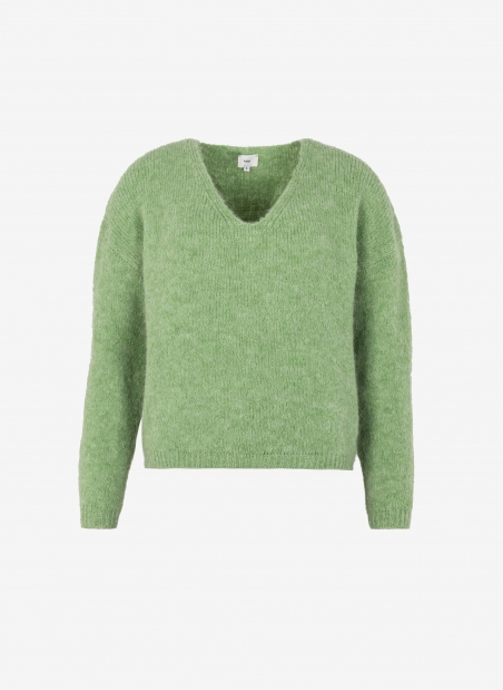 Short V-neck sweater LENOELA  - 8