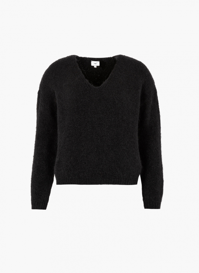 Short V-neck sweater LENOELA  - 10