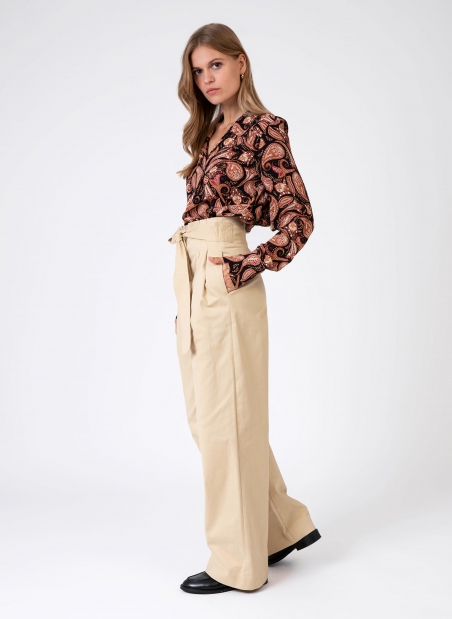 KATISSA long-sleeved printed blouse  - 3