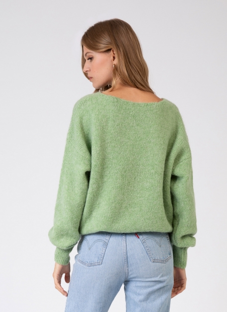 Loose-fitting knitted sweater LEBOUM  - 4