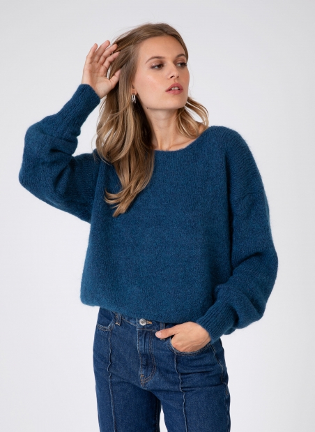 Loose-fitting knitted sweater LEBOUM  - 6