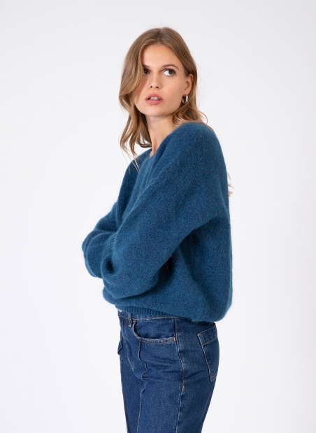 Loose-fitting knitted sweater LEBOUM  - 8
