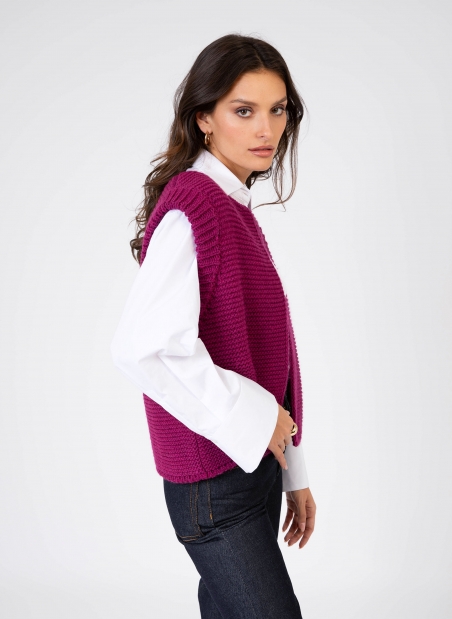 Sleeveless knitted cardigan LEGRINGO  - 31