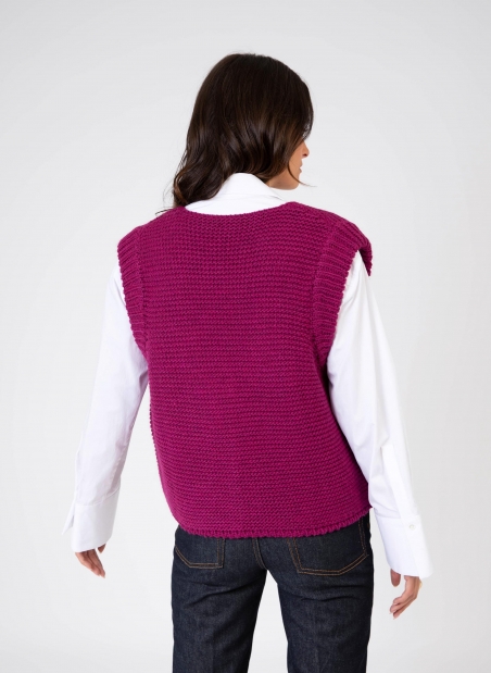 Sleeveless knitted cardigan LEGRINGO  - 32