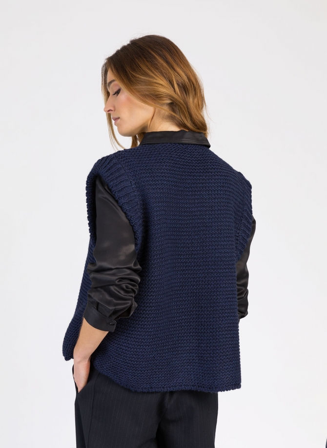 LEGRINGOU sleeveless knitted cardigan  - 4