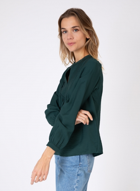 Plain Tunisian neck blouse KIFA  - 8