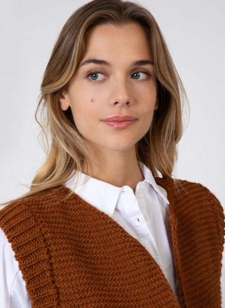 Sleeveless knitted cardigan LEGRINGO  - 35