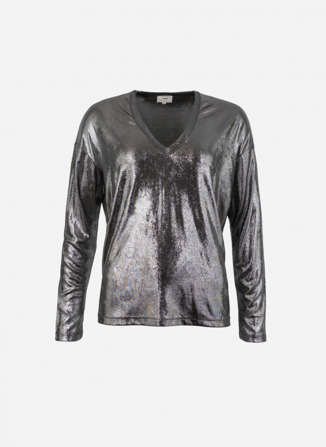 Metallic long-sleeved T-shirt AGNESY  - 16