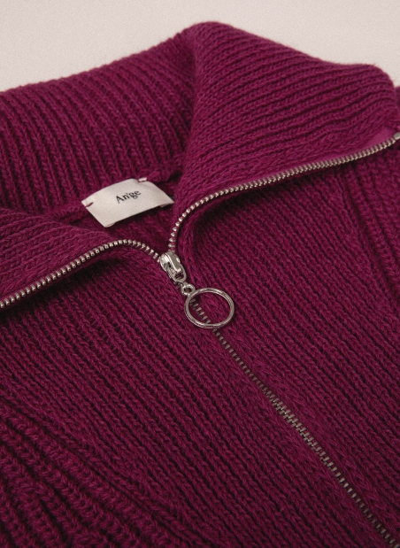 Poncho zipped knit sweater LINNA  - 12