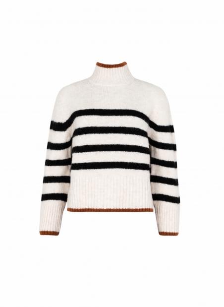 LEROLI cocooning knit striped sweater  - 16