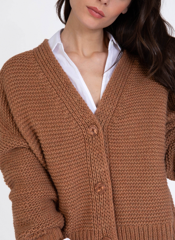 Buttoned knitted cardigan LEFLEURY  - 4