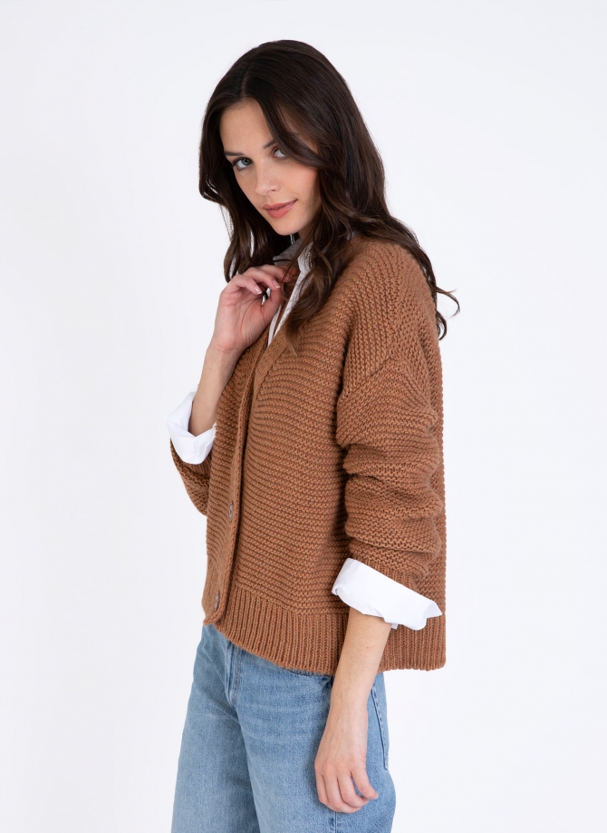 Buttoned knitted cardigan LEFLEURY  - 2